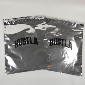 Metallic Silver Aluminum Zipper Bags - Custom Printed Double Sided Foil Bags for Clothing & Cosmetics - Product Image 3