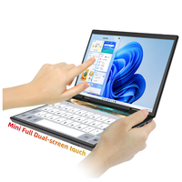 Ordinateur portable tablette 2 en 1 MiniBook portable petit format 2024 Oem LOGO 10,5 pouces double écran tactile Yoga double écran Intel N95 12e génération