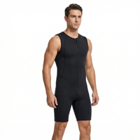Combinaison courte en néoprène pour homme, sans manches, idéale pour le SUP, le surf et le triathlon
