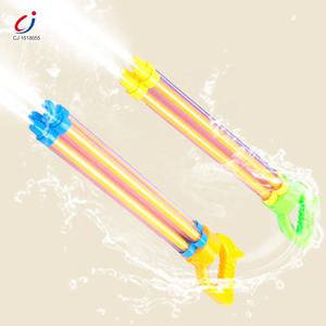 Chengji Mainan Pasir & Pantai Luar Ruangan Musim Panas Mainan Penyemprot Pistol Air Nosel Empat untuk Anak-anak dan Dewasa Senapan Air Tekanan Tinggi Musim Panas - Product Image 1