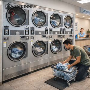 เครื่องซักผ้าและอบผ้า MCKINNEY 12 กก. สำหรับธุรกิจร้านซักรีด - Product Image 4