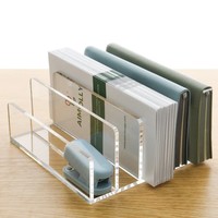 Organizador de Archivos Acrílico Moderno de Alta Transparencia, Portadocumentos de Escritorio, Organizador de Cartas, Estante para Clasificar Correo de Oficina, Almacenamiento de Papelería