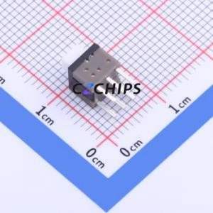 PB-22E61 Push Button Switch Through hole Component (THT) Switch Double Pole Double Throw Rectangle Plunger Through Hole White - Product Image 2