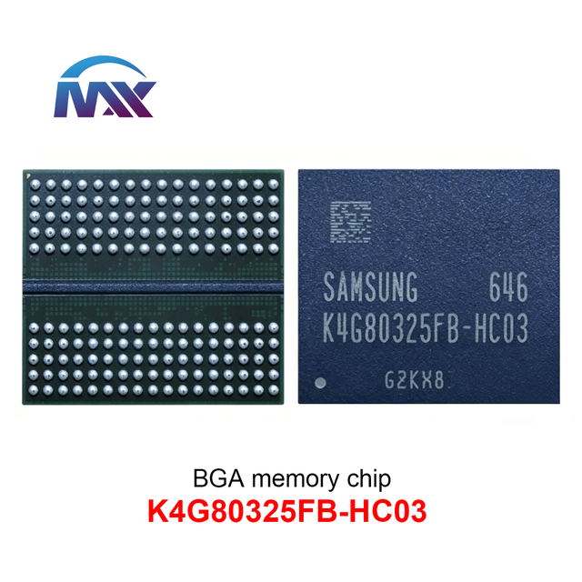 Original RAM Flash Memory Chip K4G80325FB-HC03 GDDR5 K4G80325FB-HC28 BGA K4G80325FB-HC25 D9VVR Power Management(PMIC) IC