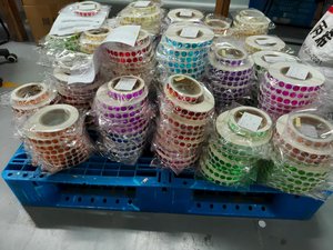 Dán tùy chỉnh nhãn Holographic Scratch Off dán cuộn/Sheets Laser Tự bóc dán nhãn cào Thẻ Nhãn Stick DIY - Product Image 2