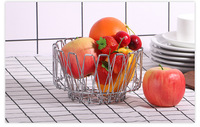 Décoratif noir en métal fil panier de stockage de nourriture de fruits légumes cuisine pliable panier de rangement cuisine fruits lavage paniers
