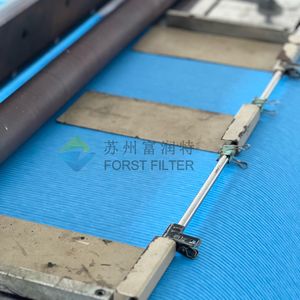 Leverancier Fabriek Kwaliteit Aanpasbare Industriële Luchtfilter Papier Media Blauw Gegolfd Cellulose Filterpapier - Product Image 5