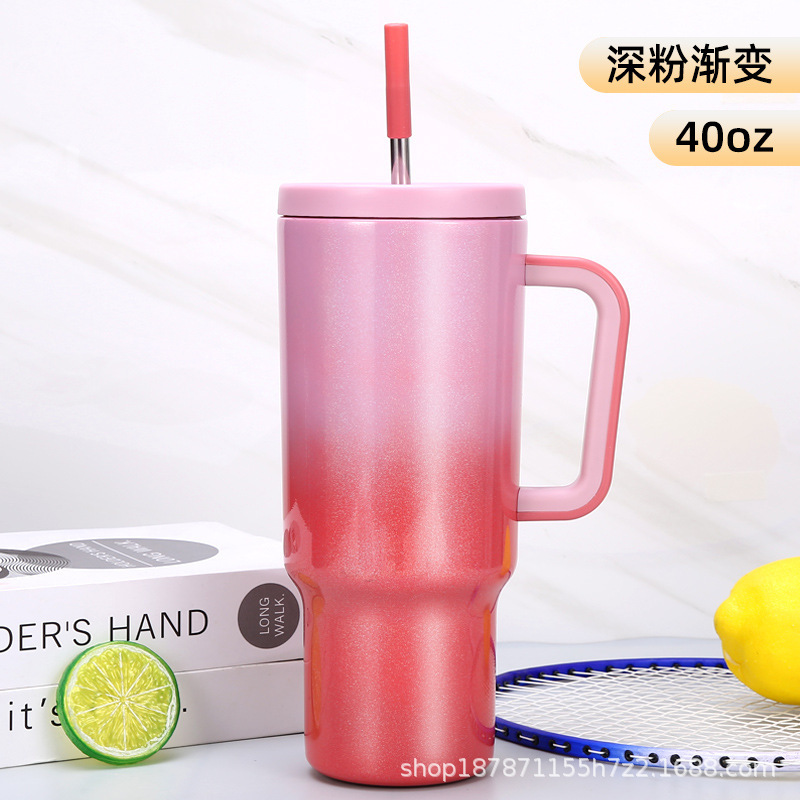 Deep pink gradient car cup