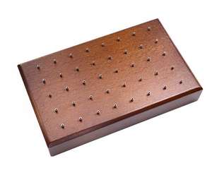 أداة عرض مجوهرات الثقب المعدنية الدائمة، إكسسوار أزياء من الجلد الصناعي الأسود - Product Image 4