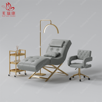 Nouveau modèle S : Lit de beauté ergonomique, chaise longue, lit de tatouage, avec tête réglable