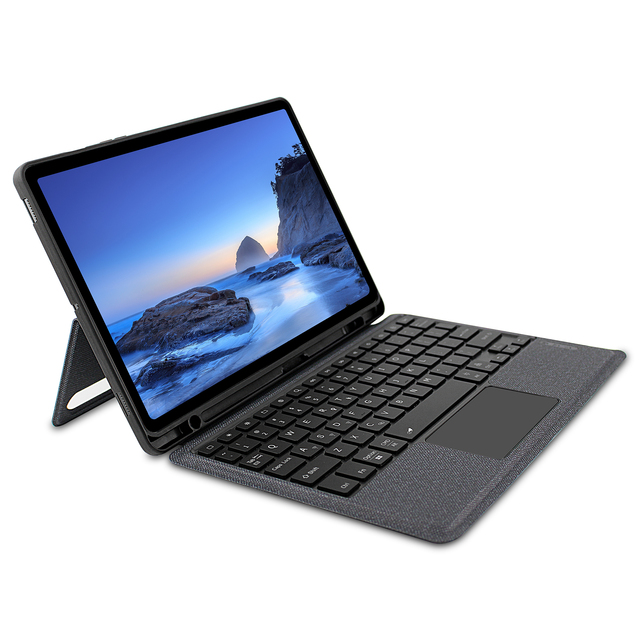 Detachable Smart PU Leather Cover BT Wireless Keyboard Case for Samsung Galaxy Tab S6 Lite 10.4