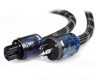 Câble d'alimentation HiFi 10AWG OD17MM 1M OFC conducteur cuivre blindage cordon d'alimentation haut de gamme cordon secteur secteur avec prise US + connecteur IEC C13