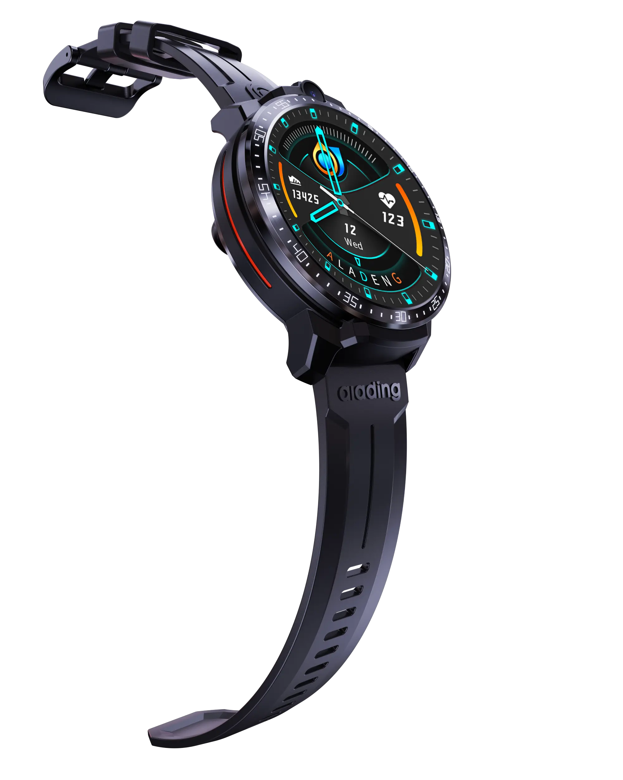 Doppia fotocamera di alta qualità 5 milioni + 2 milioni di orologi sportivi pedometro Android 4g Smart Watch