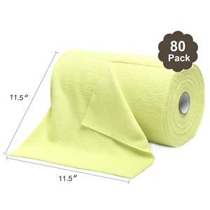 Greenfound, fábrica de Camboya, toalla de limpieza de microfibra, rollos Desgarrables, 80 PK, toallita de cocina absorbente para coche, el mejor secado rápido, duradero - Product Image 6