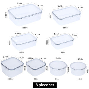 New Product 16 Pieces, Pack BPA Free Professional Plastic Food Storage Container Box Custom Airtight Food Storage Container Set/ - Product Image 2