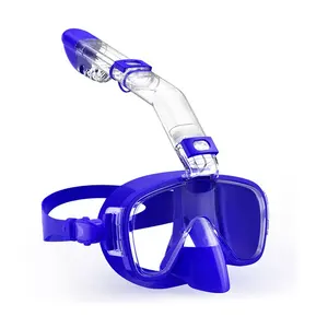 180 Degree HD Panoramic Anti-Leak Snorkel Diving Mask Professional Snorkel Half Mask With Mount