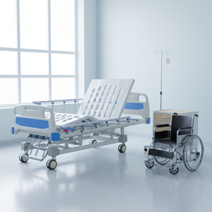 LC-S305 ручная трехфункциональная Больничная койка, многофункциональная реабилитация для дома и медицинских учреждений - Product Image 3