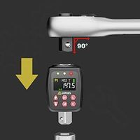 Adaptateur de clé dynamométrique numérique - Convertisseur et mesureur électronique de couple de précision avec écran LCD 1/2 pouce
