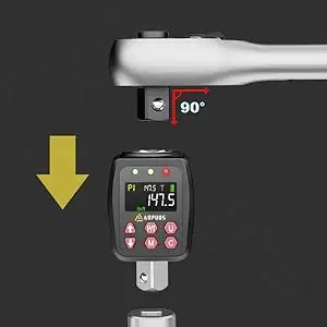 Digitaler Drehmomentschlüsselanhänger - präzises elektronisches Drehmomentschalterwerkzeug und Messgerät mit LCD-Display 1/2"