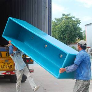 Estanque Rectangular Modular de Fibra de Vidrio para Peces, Anticorrosión, Integrado, de FRP, para Acuicultura de Alta Densidad - Product Image 2