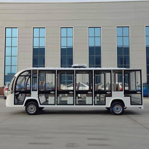 Vente directe usine – Bus blanc personnalisé de 17 places avec portes, navette électrique pour excursions touristiques - Product Image 2