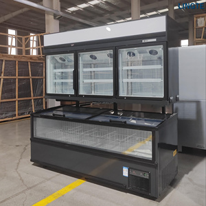 Vitrine Réfrigérée Verticale de Supermarché avec Porte Vitrée, Réfrigérateur et <span class=keywords><strong>Congélateur</strong></span> Combinés - Product Image 2