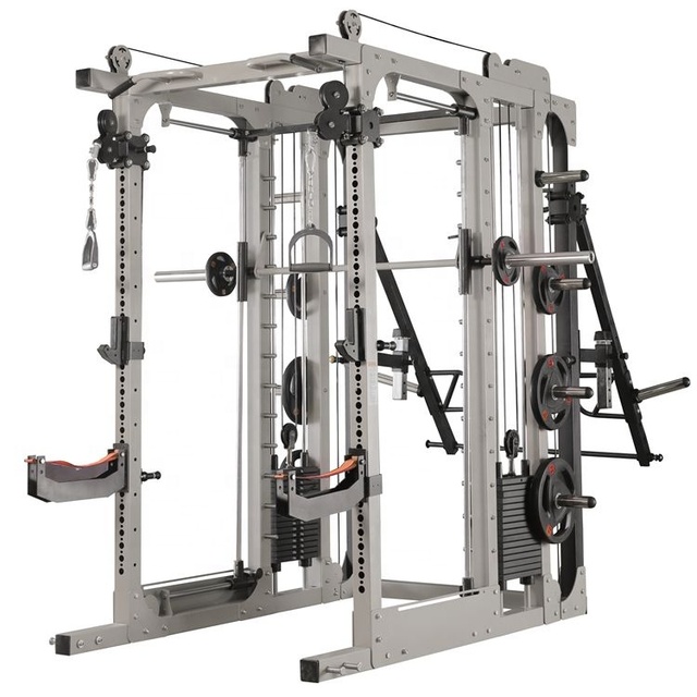 Home Fitness Commercial Gym Equipment Strength Home Trainer Power Cage Multi Functional Smith Machine