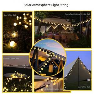 ไฟ LED รูปเกล็ดหิมะที่ให้ความอบอุ่น ไฟกระพริบประดับตกแต่งคริสต์มาส โคมไฟประดับสำหรับงานปาร์ตี้ งานแต่งงาน กลางแจ้ง - Product Image 4