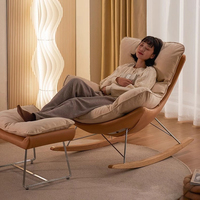 Fauteuil inclinable simple XTSFY-01, chaise à bascule moderne en cuir PU, mobilier extensible pour villa, salle de sport, appartement, hôtel, salon