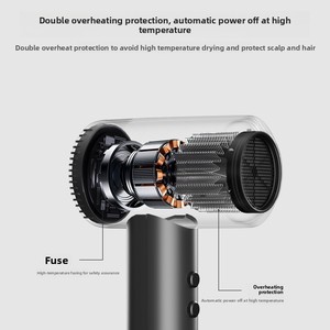 Sèche-cheveux rechargeable au lithium-ion pour usage domestique, petit <span class=keywords><strong>appareil</strong></span> portable pour les dortoirs étudiants avec air chaud et froid - Product Image 4