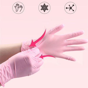 Disposable Nitrile <strong>Gloves</strong> 100Pcs Pink Latex Free Waterproof Household Dishwashing <strong>Glove</strong> Non Slip Cooking Salon Tatoo Home <strong>Gloves</strong> - Product Image 4