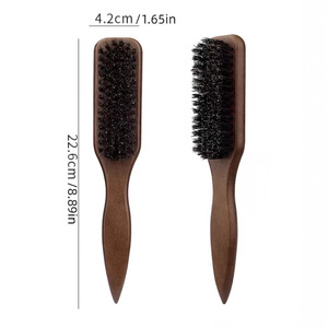 Bestseller Beechwood Men's Beard Brush <strong>Pointed</strong> Tail Brush Pig Bristles Vintage Oil Head Styling Comb <strong>Shaving</strong> Brush - Product Image 6