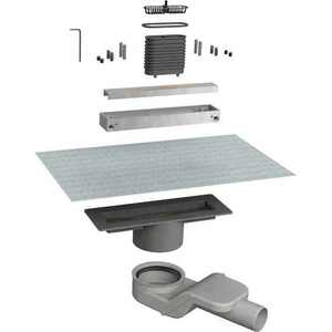 Canal de ducha de aluminio de 50 CM con kit de rejilla de doble cara Herramienta de torneado Premium - Product Image 1