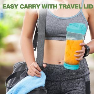 โลโก้ที่กําหนดเอง BPA ฟรีขนาดใหญ่กีฬาฟิตเนสพลาสติก <span class=keywords><strong>Shaker</strong></span> ถ้วย 600ml เครื่องปั่น GYM โปรตีน <span class=keywords><strong>Shaker</strong></span> เครื่องปั่น 4000mAh เครื่องปั่นผลไม้ - Product Image 6