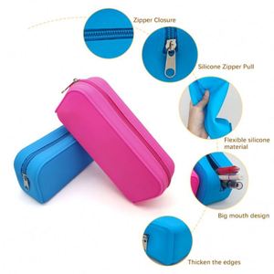 Estuche de Maquillaje Ecológico, Resistente al Agua, de Silicona, Duradero, Plegable, Ligero, Portátil, con Bordado Personalizado, Cierre de Cremallera, a la Moda - Product Image 6