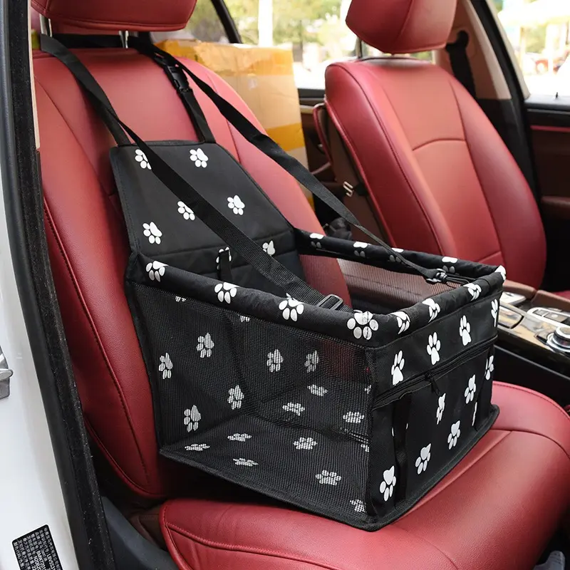 कार के लिए बूस्टर सीट कुत्ते, तह निविड़ अंधकार बिल्ली पिल्ला पालतू कार सीट वाहक यात्रा वाहक बैग