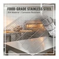 Yuchen Food Grade 304 RVS B-mesh transportband voor biscuitoven, rechtstreeks van de fabriek, voedseltransportband draadgaas