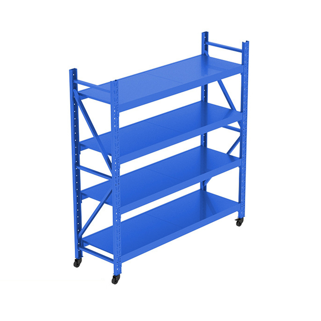 Metal Rack Storage Shelf Heavy Duty Rack Shelf Boltless Rack 4 Layers Warehouse Metal Storage Shelves
