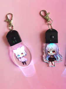 Làm Cho <span class=keywords><strong>Keychain</strong></span> Thiết Kế Riêng Của Bạn Tùy Chỉnh Hai Mặt In Acrylic Dẫn Ánh Sáng <span class=keywords><strong>Keychain</strong></span> - Product Image 5