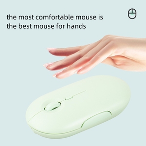 Chế độ kép mini không dây quang học chơi Game chuột 2.4G + BT USB Nano Receiver Tương thích với Windows Mac Android PC máy tính xách tay máy tính - Product Image 6