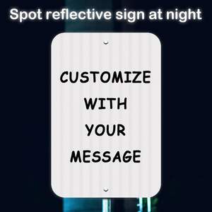 Securun metallo bianco riflettente segno-18*<span class=keywords><strong>12</strong></span> "metallo resistente alle intemperie senza ruggine, superficie impermeabile per uso interno/esterno - Product Image 2