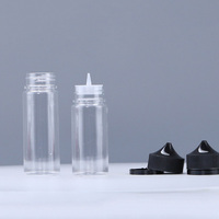 Vente en gros bouteille vide en plastique PET V3 CRC bouteille de jus à base libre flacon compte-gouttes liquide pour huile essentielle