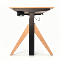 Bureau d'ordinateur réglable en hauteur, table de bureau électrique, poste de travail gaming assis-debout avec cadre de levage à double moteur et mémoire