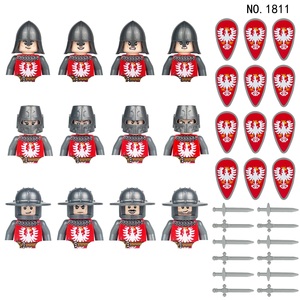 Ensemble de blocs de construction MOC Chevalier Médiéval Guerrier Cœur de Lion Figurines de Crusader Accessoires de Légion Jouets DIY pour Enfants - Product Image 1