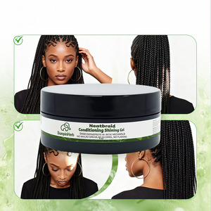 Cire coiffante bio aux herbes 4oz OEM ODM pour tresses, gel capillaire pour cheveux bouclés/secs, tenue forte, anti-frisottis, tous types de cheveux, fourniture directe usine - Product Image 1