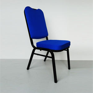 La Silla de oración de la Iglesia tapizada azul de diseño moderno de estilo portátil se puede personalizar - Product Image 2