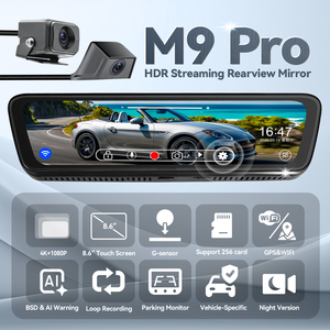 Telecamera Specchietto Retrovisore con LVDS, Dashcam 2K HD, Streaming, Telecamera Anteriore 2K e Posteriore 1080P, DVR <span class=keywords><strong>per</strong></span> <span class=keywords><strong>Auto</strong></span> - Product Image 2