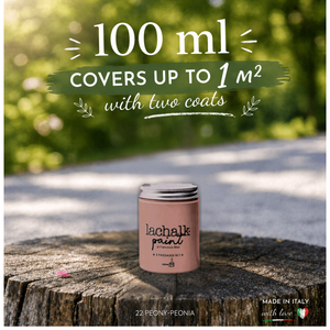 22 PEONY 100 ml LaChalk the evolution of <b>chalk</b> paint Where <b>chalk</b> meets resin: Hybrid <b>Chalk</b> Resin Paint made in Italy - Product Image 2