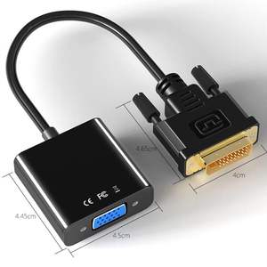 Syong <span class=keywords><strong>DVI</strong></span>-D อะแดปเตอร์ VGA 24 + 1เป็น VGA 1080P <span class=keywords><strong>DVI</strong></span> ตัวผู้ไปยัง VGA ตัวเมียตัว<span class=keywords><strong>แปลง</strong></span>ส่วนขยายของโปรเจ็คเตอร์ PVC สำหรับแล็ปท็อปจอภาพพีซีโทรทัศน์ - Product Image 4