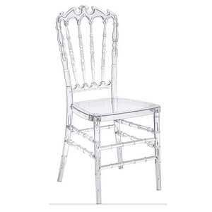 Chaises Napoléon Chiavari en résine transparente pour hôtels, chaises Tiffany en acrylique transparent pour mariages et événements, vente en gros - Product Image 3